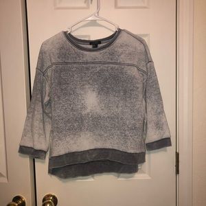 F21 Gray 3/4 Sleeve Shirt